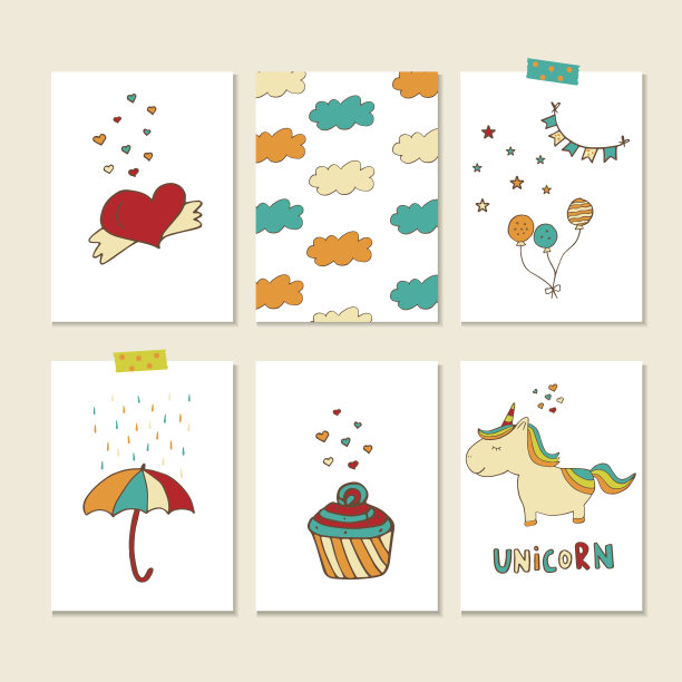 独角兽卡片图片下载