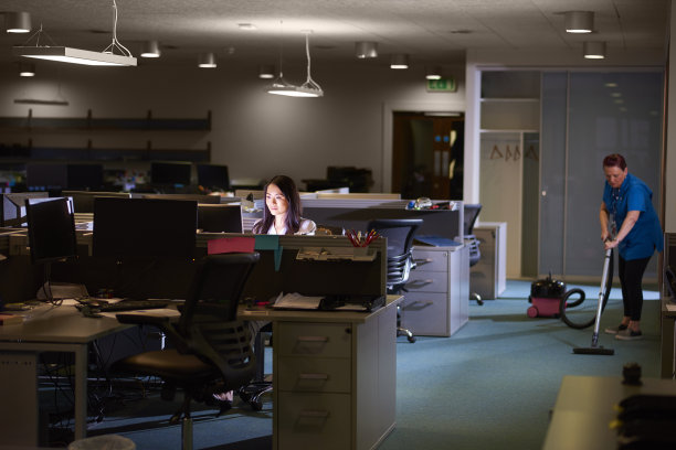 下班后是个敬业的女商人图片下载