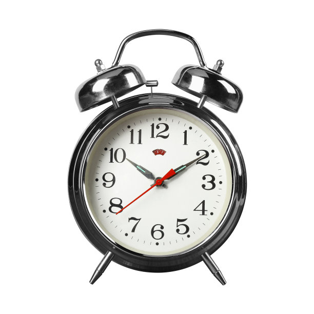 老式复古闹钟。孤立的图片下载