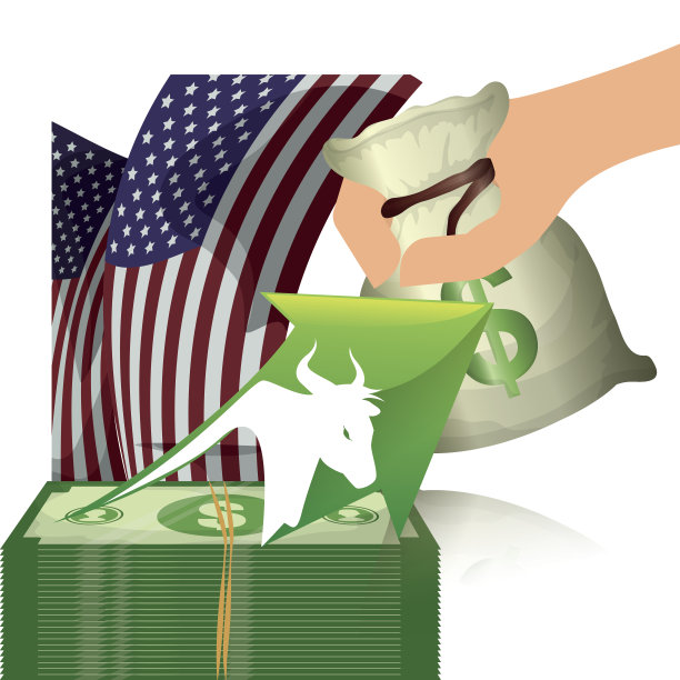 华尔街牛市货币金融美国图片下载