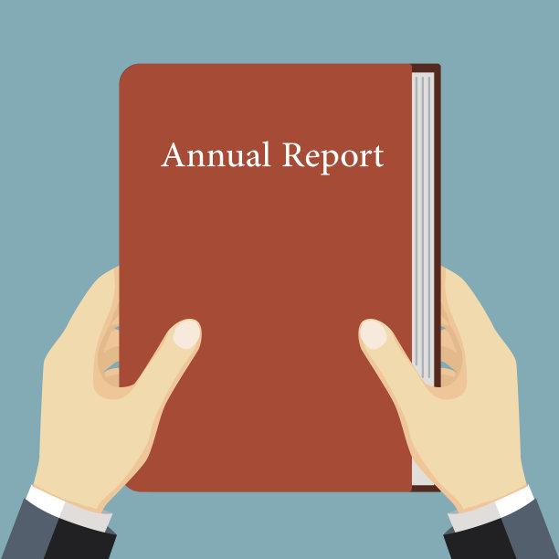 商人捧着书，每年在手中矢量平面设计图片下载