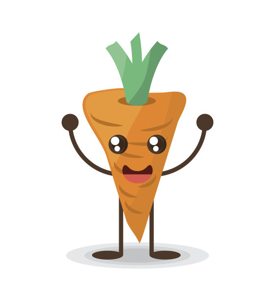 可爱的胡萝卜食物特性图片下载