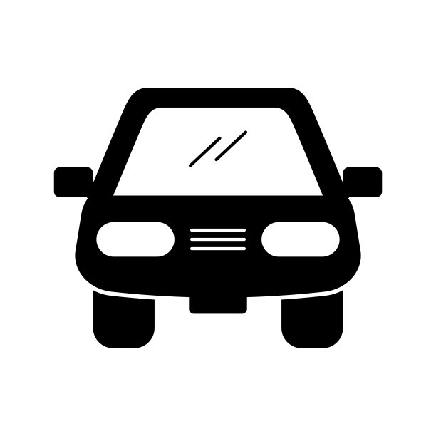 卡通汽车车辆运输前视图图标图片下载