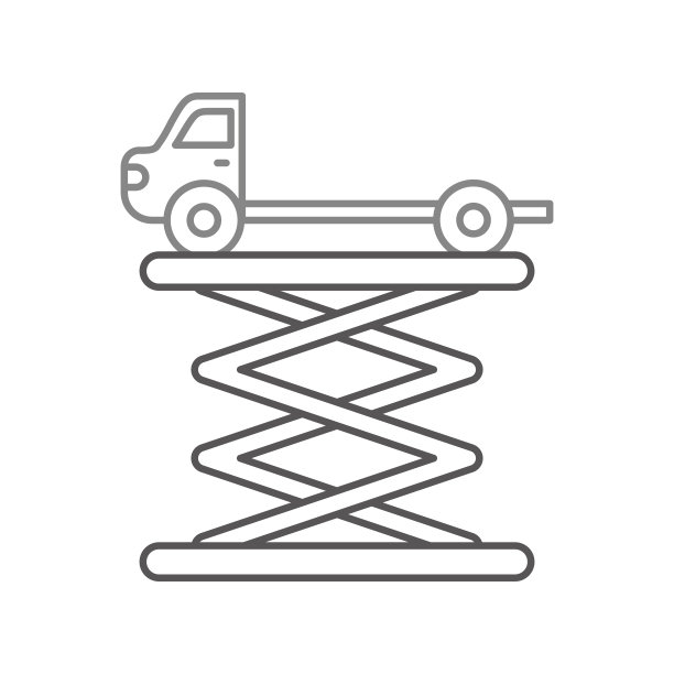 拖车侧视图平台维修图片下载