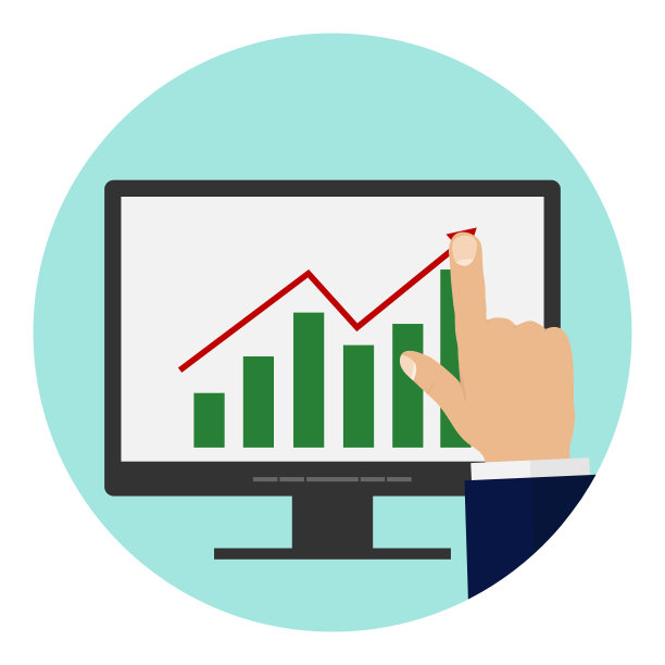 商人正在用手指按时间表。平面设计，矢量插图，矢量。图片下载