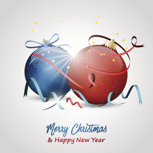圣诞快乐，新年快乐。图片下载