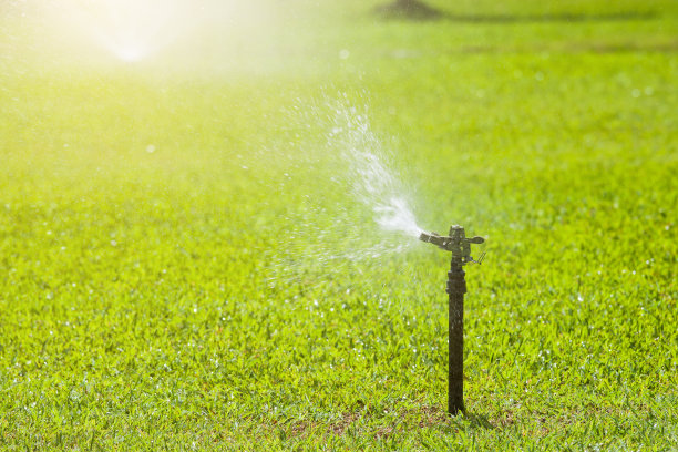 洒水车给院子浇水图片下载