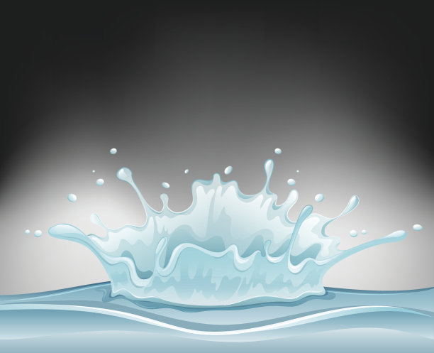 黑夜里水花飞溅图片下载