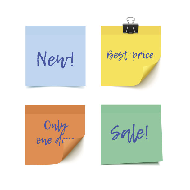 便利贴矢量纸图片下载