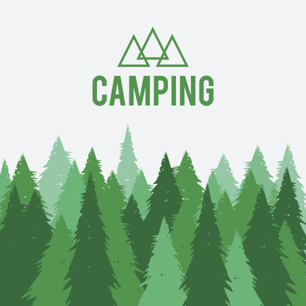 户外野营。以河流、森林、山脉和营地为自然背景图片下载