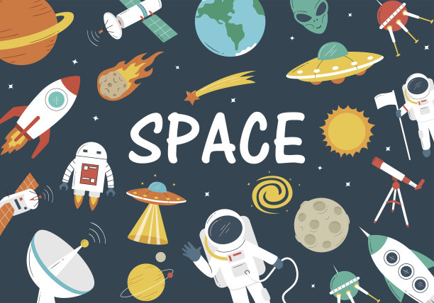 空间物体的背景图片下载