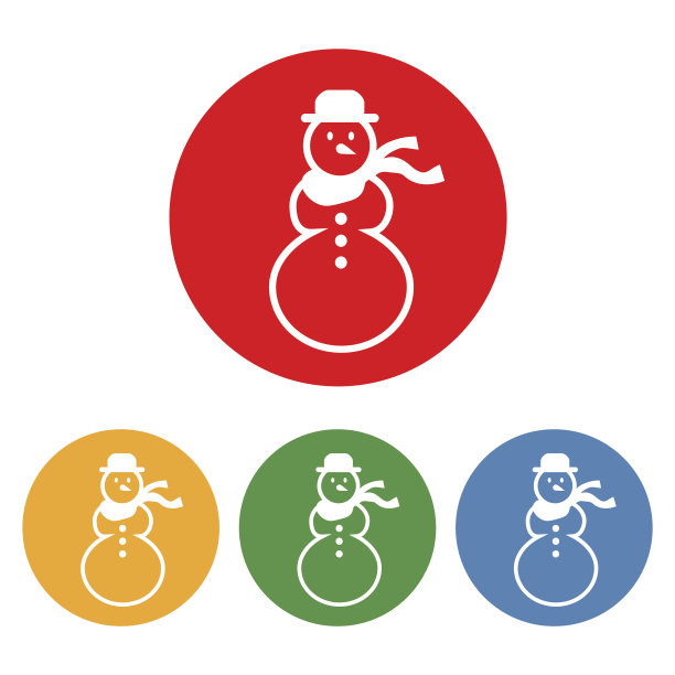 雪人图标图片下载
