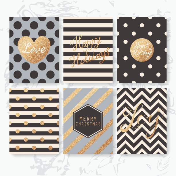 现代创意圣诞贺卡素材图片