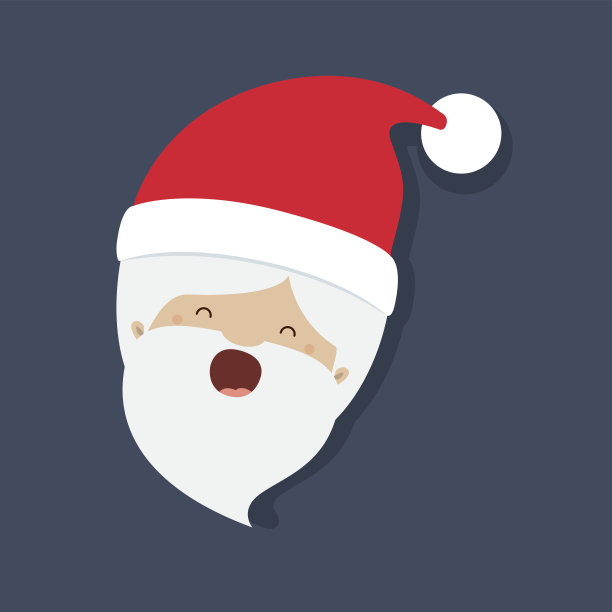 圣诞老人人物孤立图标设计素材图片