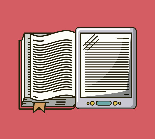 电子书孤立图标图片下载