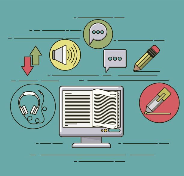 电子学习设备孤立图标图片下载