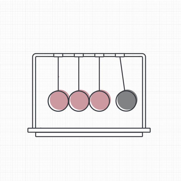 矢量的动量球图标图片下载