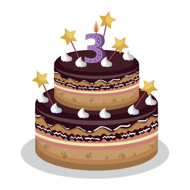 生日蛋糕和蜡烛号码图片下载