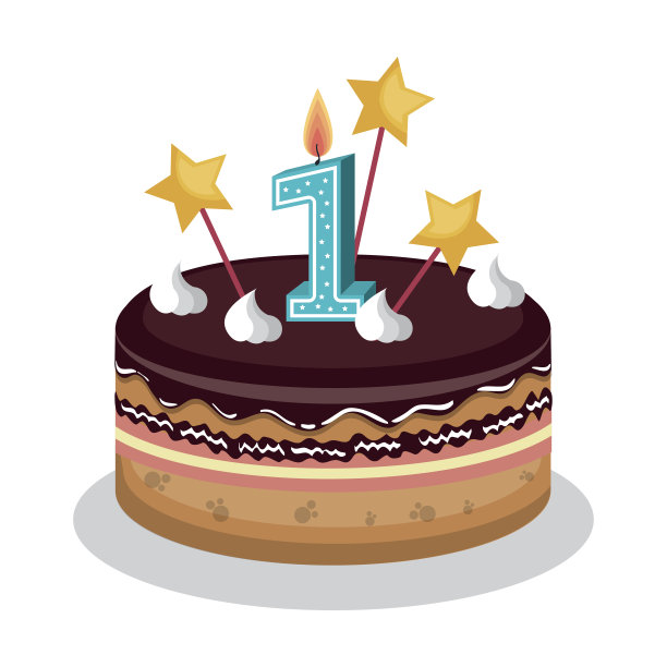 生日蛋糕和蜡烛号码图片下载