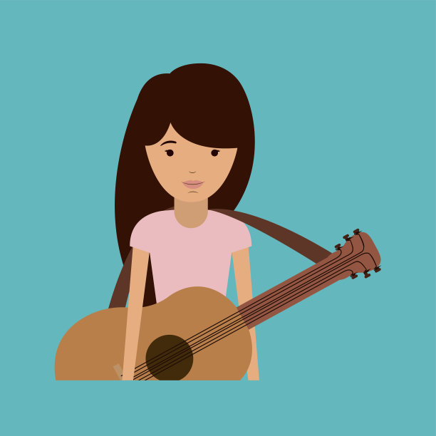 女音乐家设计图片下载