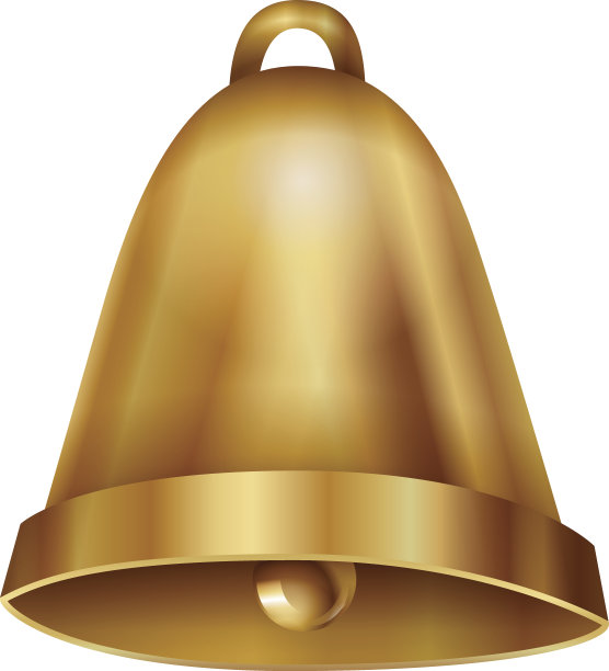 白色背景上的金钟图片下载