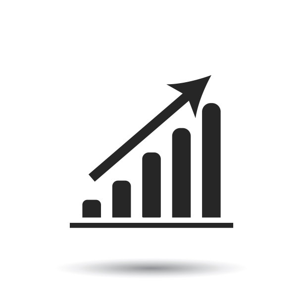 业务图图标。图表平面矢量插图上的白色背景。图片下载