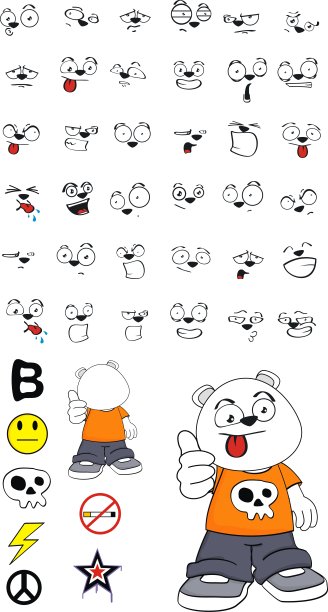 有趣的泰迪北极熊表达图片下载