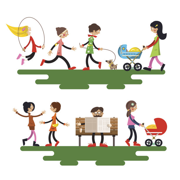 人们在公园图片下载