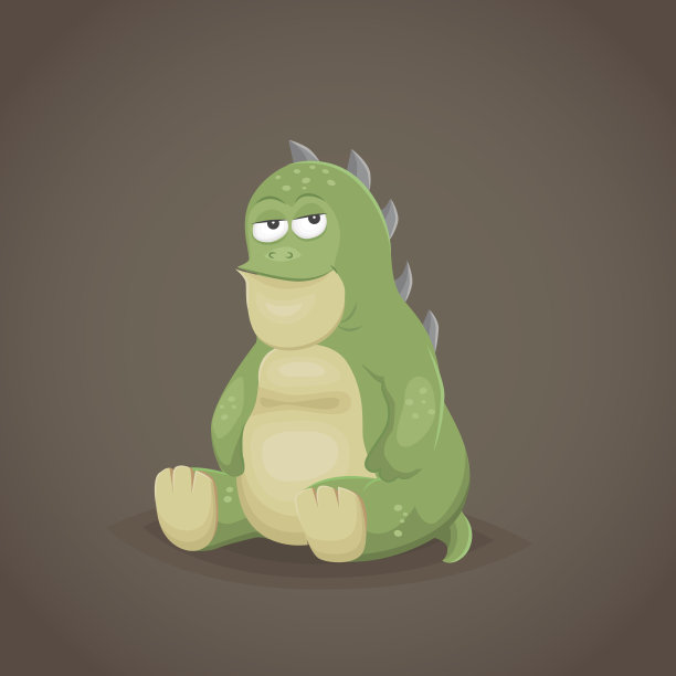 可爱，有趣的怪物，生物，幻想的角色。图片下载