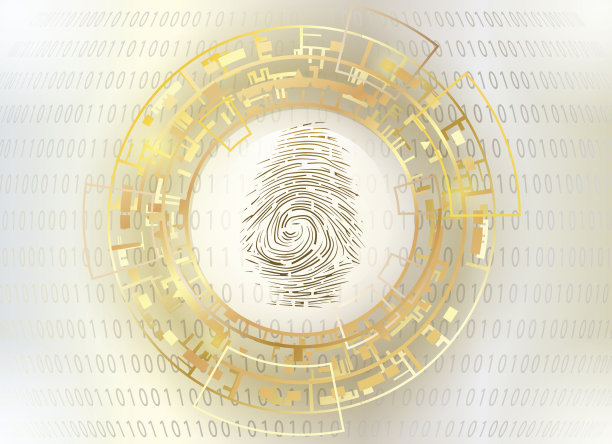 识别指纹扫描。图片下载