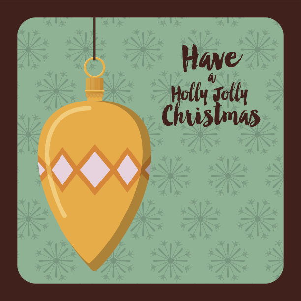 圣诞快乐球挂图标图片下载