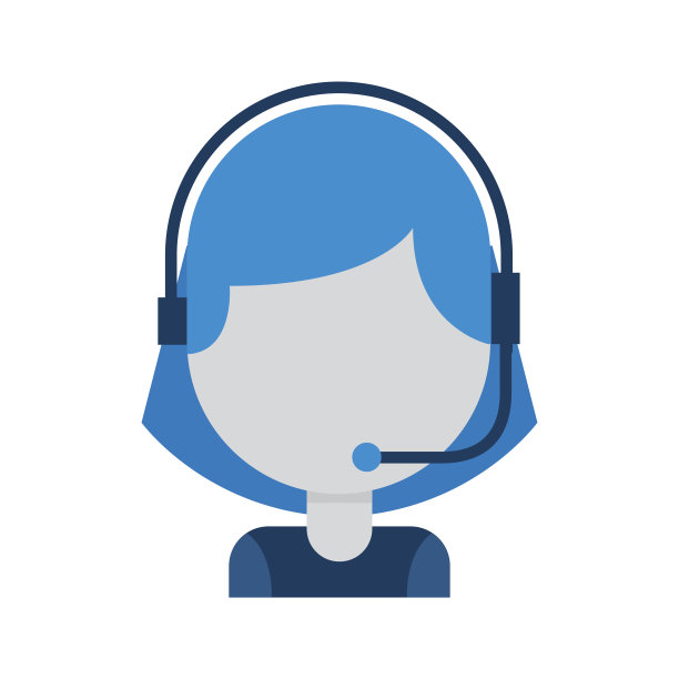 带耳机的客户支持接线员呼叫中心工作人员肖像图片下载