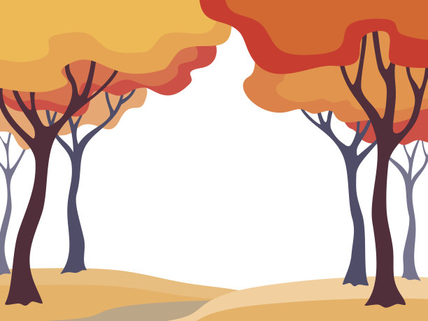 秋天的森林背景图片下载