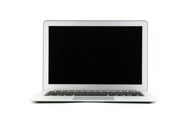 笔记本电脑，拷贝空间在白色背景上隔离的笔记本电脑。图片下载
