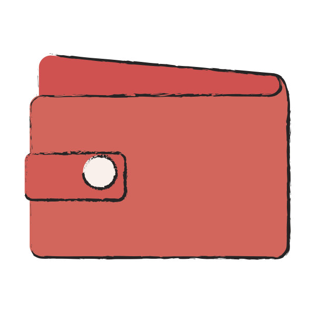 钱包金钱孤立图标图片下载