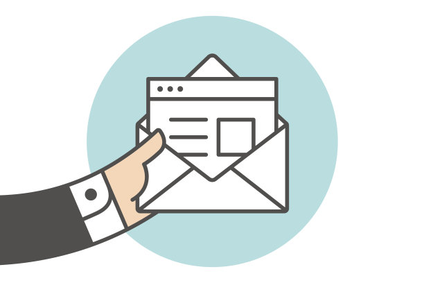 新打开邮件信封的图标图片下载