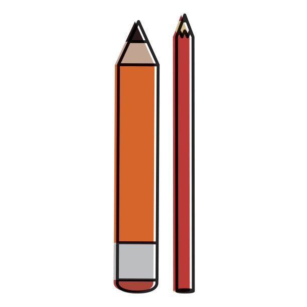 彩色铅笔学校图片下载