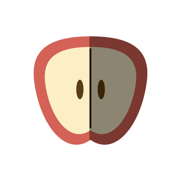 半苹果营养阴影图片下载