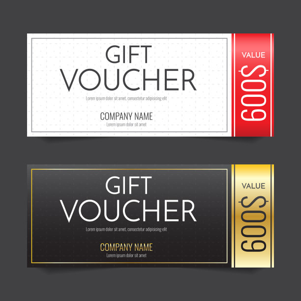 礼品券矢量背景图片下载