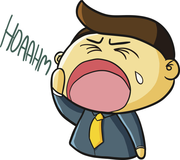 商人无聊-向量。图片下载