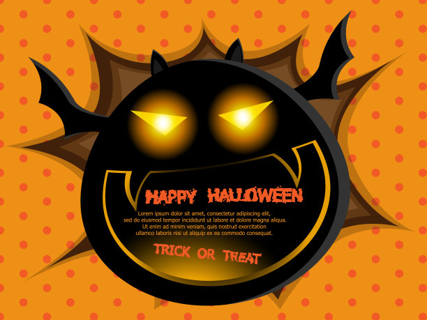 抽象胖蝙蝠万圣节背景图片下载