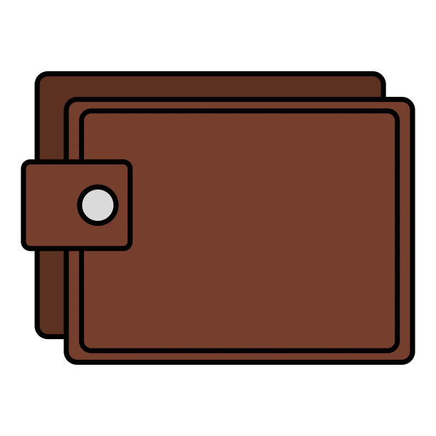 钱包金钱孤立图标图片下载