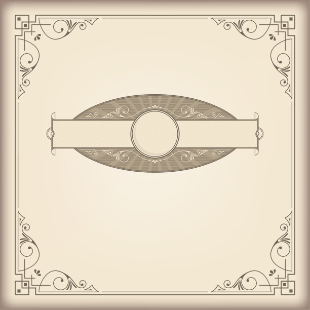 装饰方形框架和横幅。卡片、邀请函、广告、标签模板。图片下载