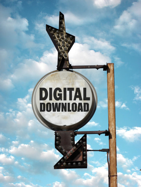 数字下载标志图片下载