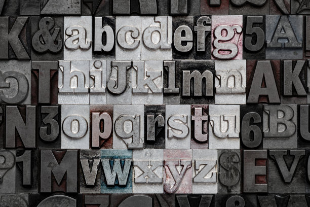 凸版印刷的字母图片下载