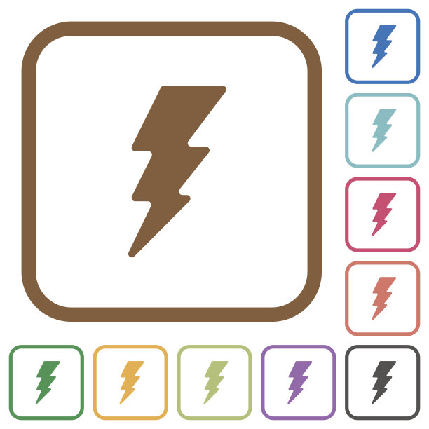 闪电能量简单图标图片下载