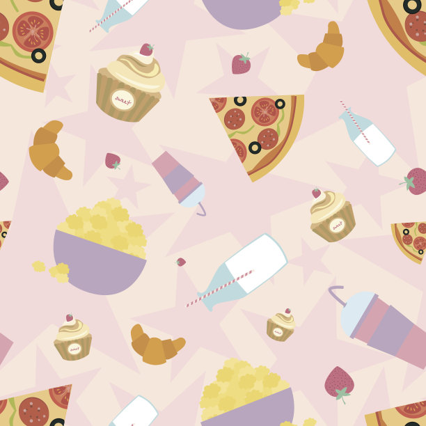 睡衣派对的无缝图案图片下载