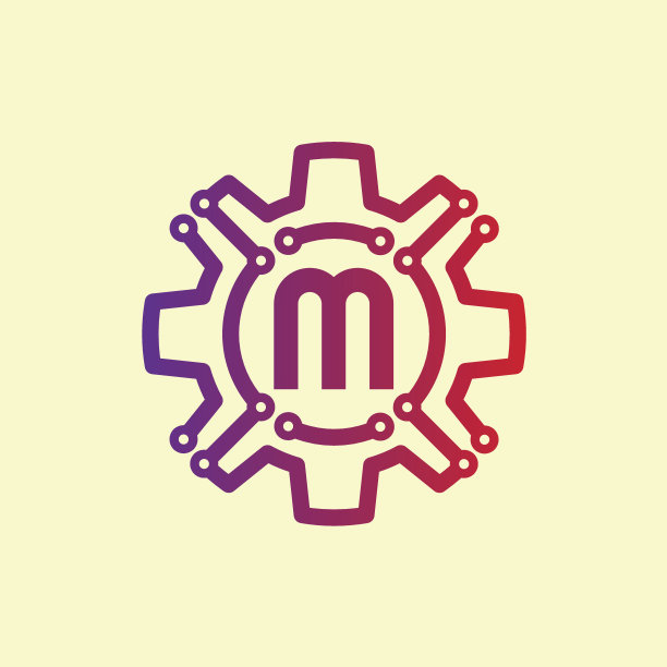 技术初始字母M图标设计图片下载