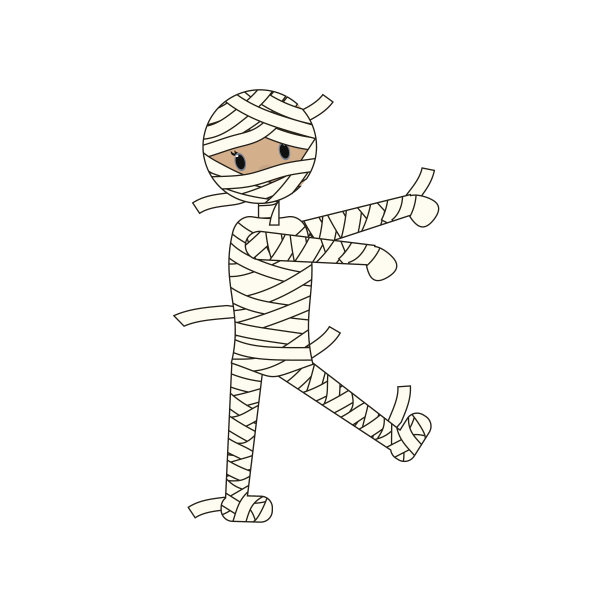 木乃伊的万圣节服装图片下载