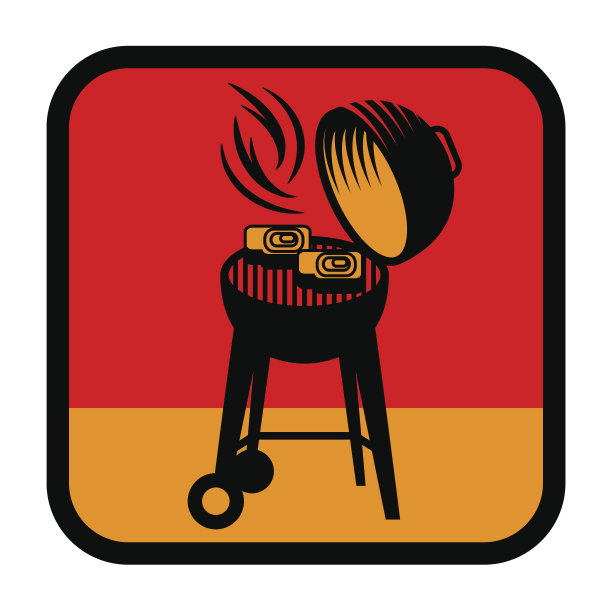 烤架或烧烤的符号或标志图片下载